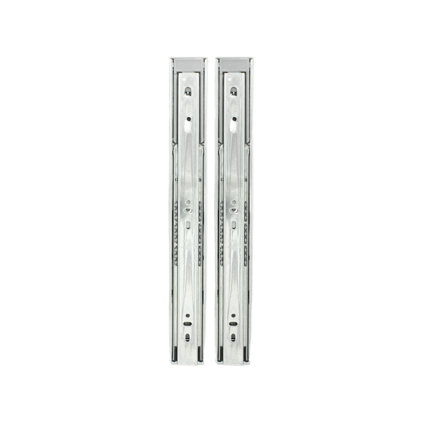 Correderas de cajón metálicas de 35 cm, extensión completa con rodamientos, 2 piezas
