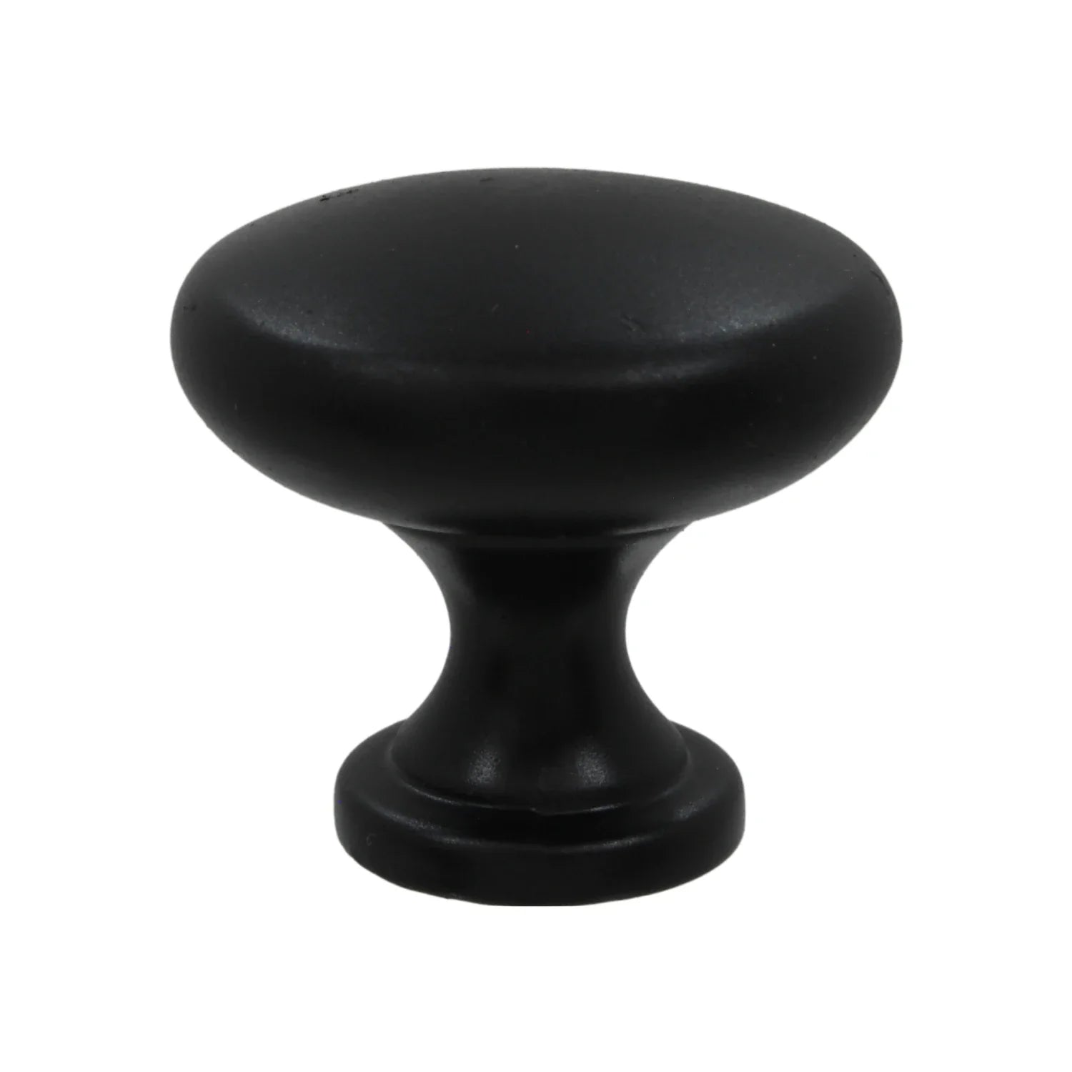 Información Técnica., Material: Zamac., Tipo de jaladera: Botón., Diámetro: 29.5, Altura: 27.5 mm, Ideal para muebles de hogar y oficina., Acabado: Negra.