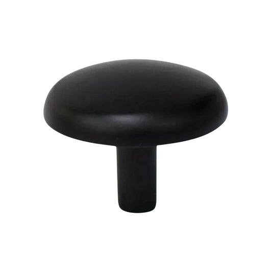 Información Técnica., Material: Zamac., Tipo de jaladera: Botón., Diámetro: 29.5, Altura: 24 mm, Ideal para muebles de hogar y oficina., Acabado: Negra.