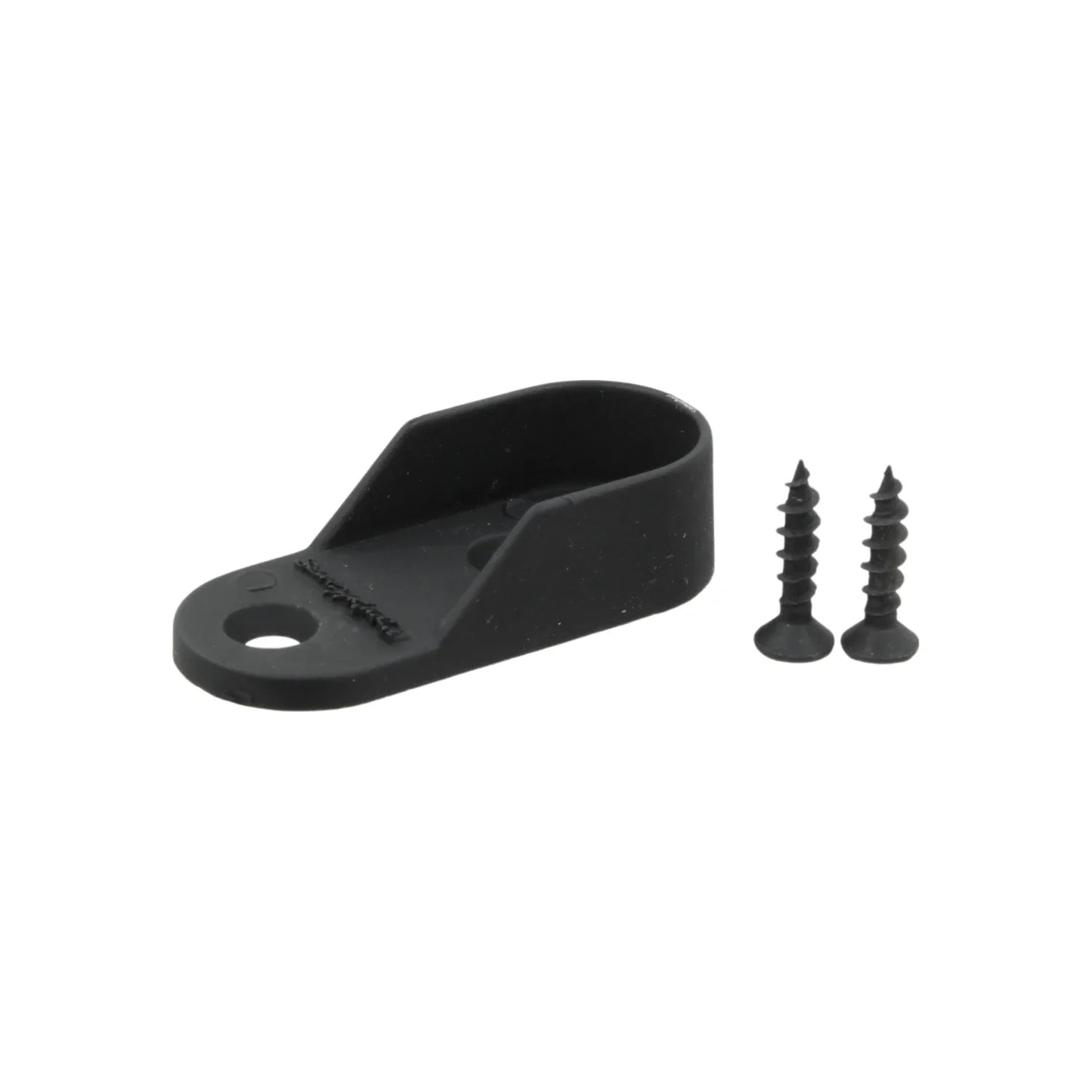 Brida ovalada negra con tornillo Handy Home 14327