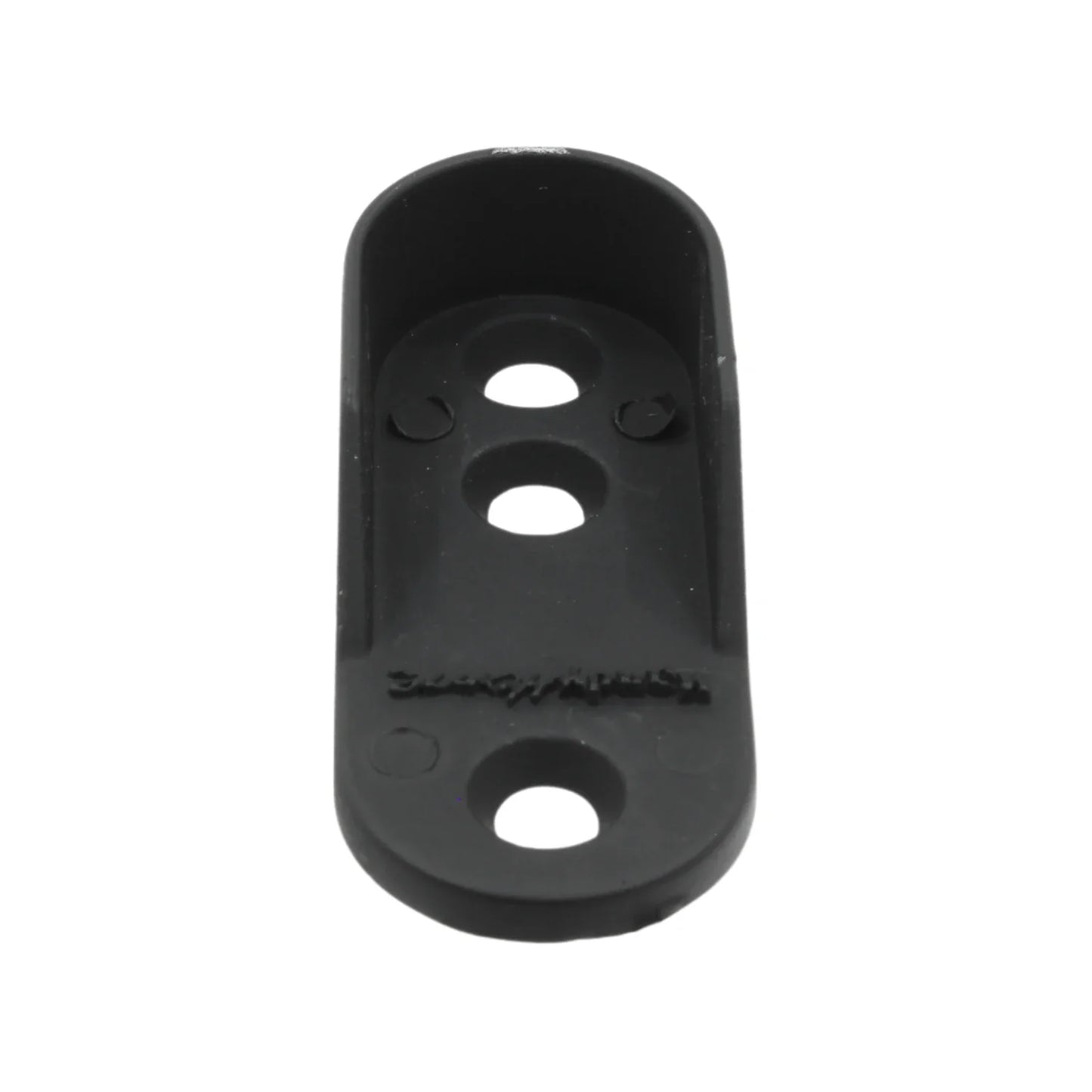 Brida ovalada negra con tornillo Handy Home 14327
