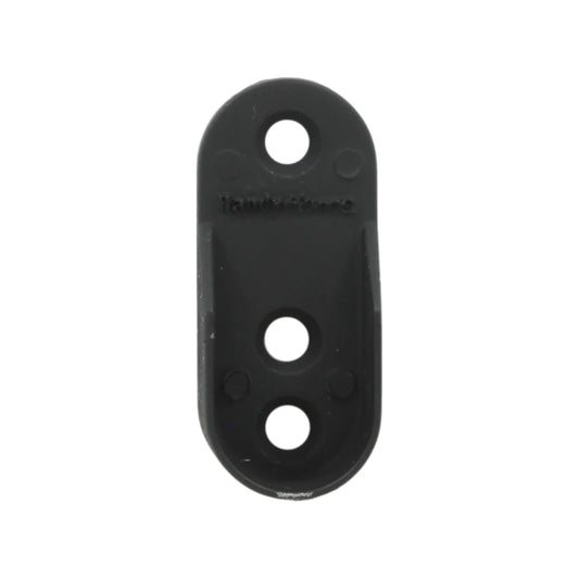 Información Técnica., Fabricado de Zamac y acero., Acabado: Negro., Incluye 2 tornillos., Para una correcta instalación utiliza todos los accesorios., Ideal para clóset, guardarropas y probadores., Para tubo ovalado.