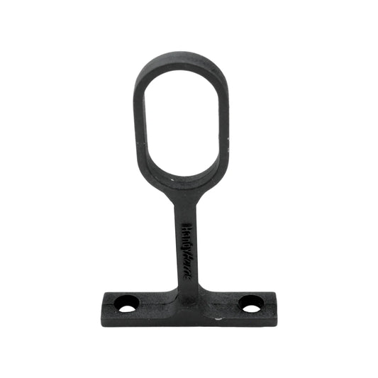 Soporte para tubo ovalado negro Handy Home 14331