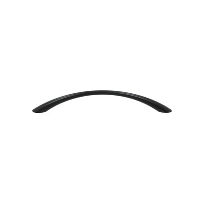 Jaladera negra curva de 128 mm para gabinetes y cajones de mueble