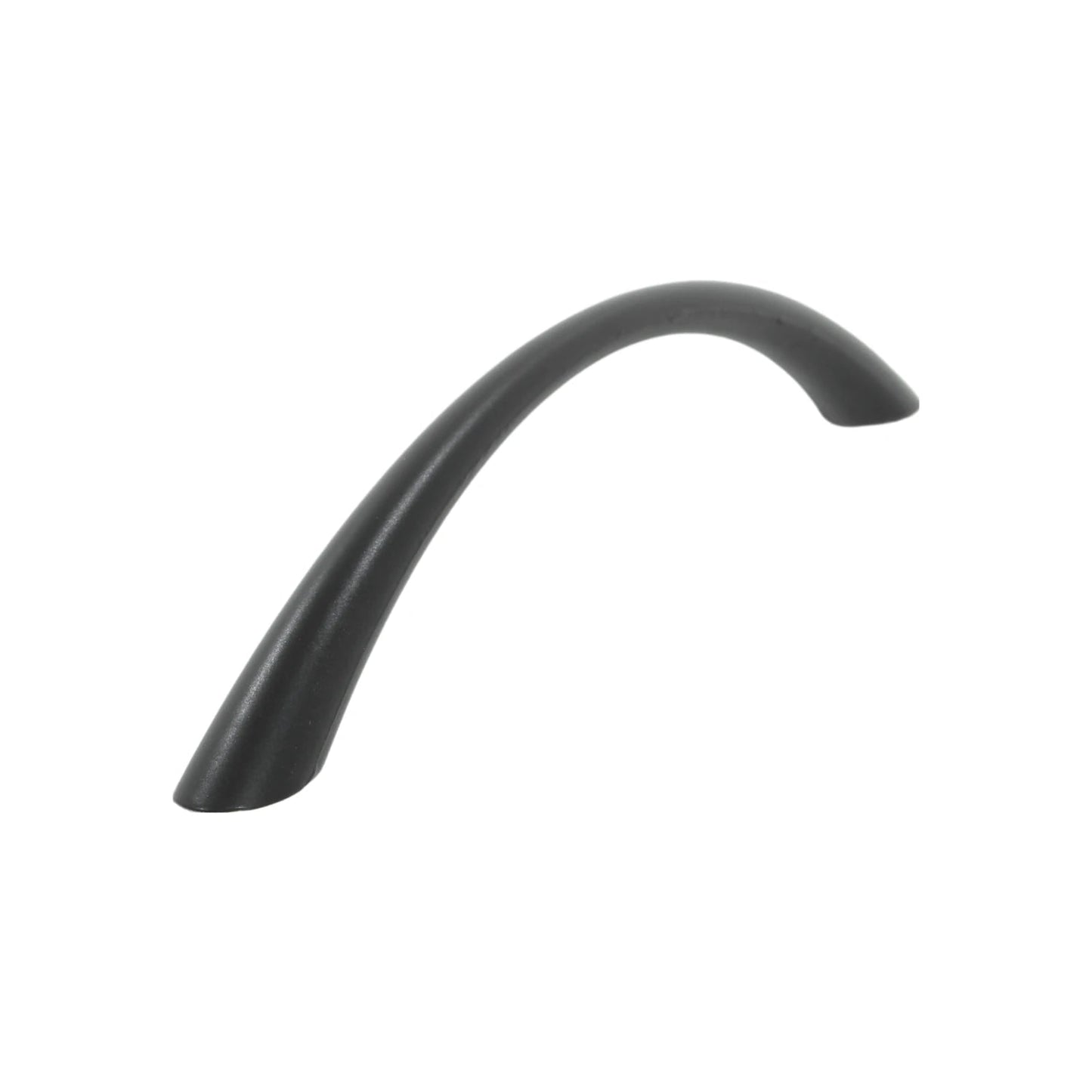 Jaladera curva negra para puertas de gabinetes y cajones, estilo moderno acabado mate