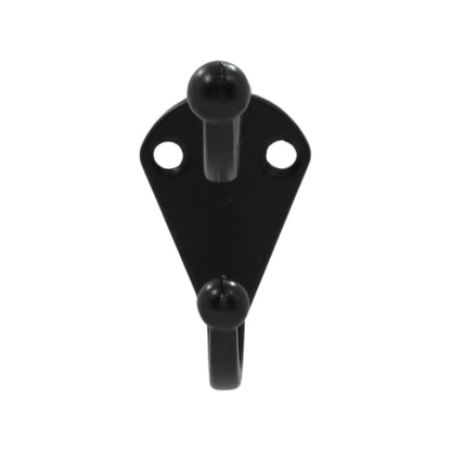 Información Técnica., Fabricado de Zamac., Gancho sombrero., Ideal para colgar y sostener ropa y otros accesorios., Acabado: Negro.