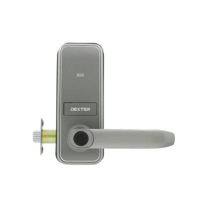 Apertura por medio de App, Reconocimiento de huella., Tarjeta de desbloqueo., Contraseña numérica., Apertura con llave., Mecanismo tubular., Backset ajustable de 60 mm (2 3/8) o 70 mm (2 3/4")., Para puertas con espesro de 30 mm a 50 mm (1 3/16” a 2”)., Sirve para puertas derechas o izquierdas., Se puede usar en instalaciones nuevas o usadas