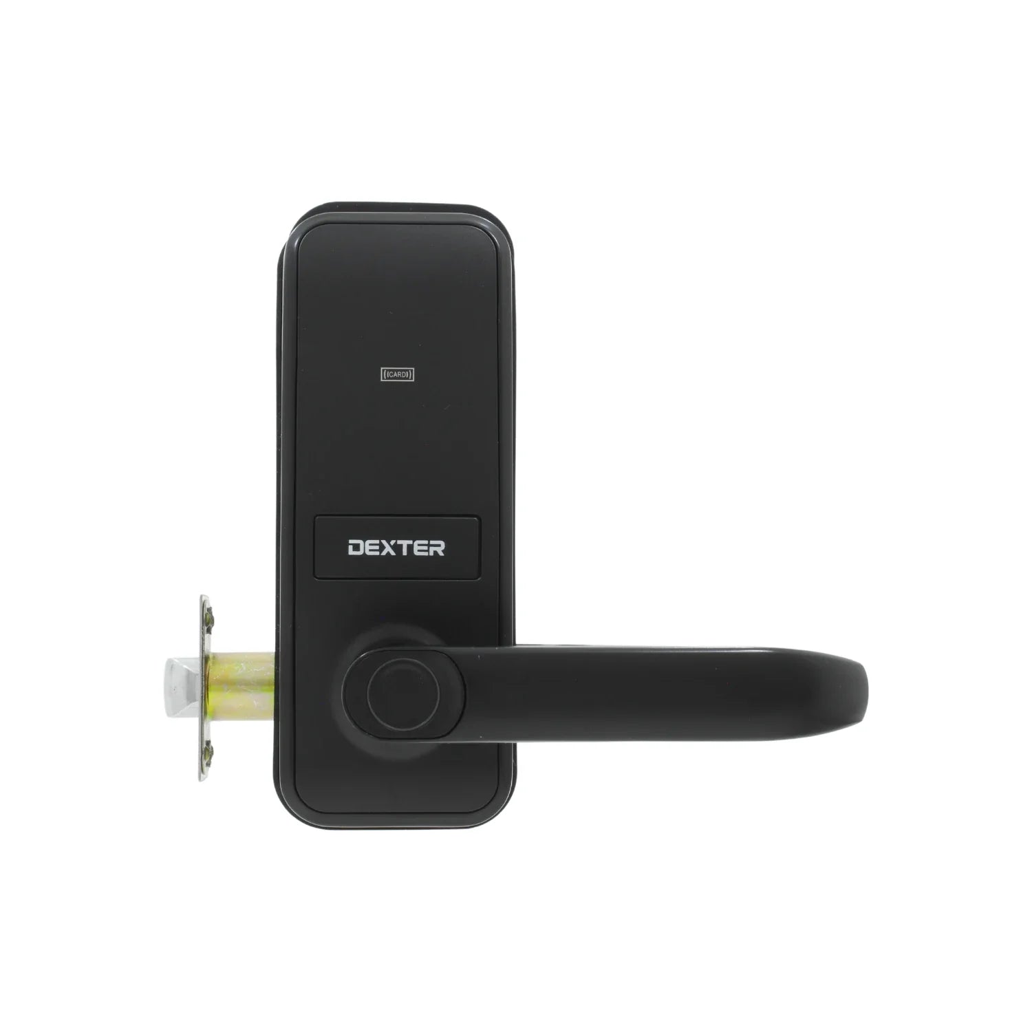 Apertura por medio de App, Reconocimiento de huella., Tarjeta de desbloqueo., Contraseña numérica., Apertura con llave., Conexion WiFi, Acabado en color negro., Mecanismo de embutir., Para puertas con espesor de 35 mm a 65 mm (1 3/8” a 2 9/16”)., Sirve para puertas izquierdas o derechas., Requiere de 4 baterías AAA (no incluidas).