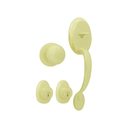 Cerradura/Chapa entrada principal latón brillate tauro Serie-A Dexter 67422