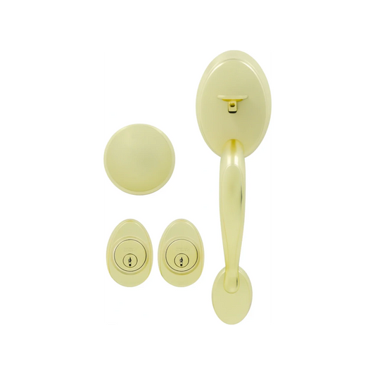 Cerradura/Chapa entrada principal latón brillate tauro Serie-A Dexter 67422