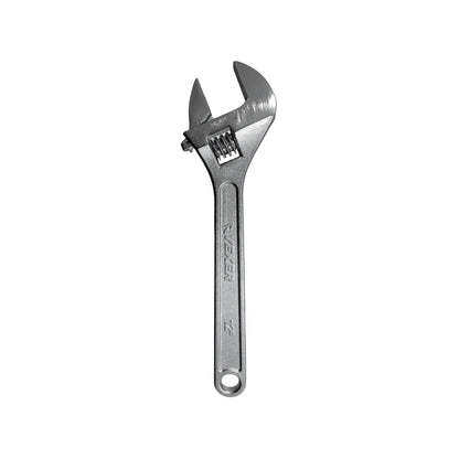 Llave ajustable Veker de 12 pulgadas, perico cromado para mecánica y fontanería