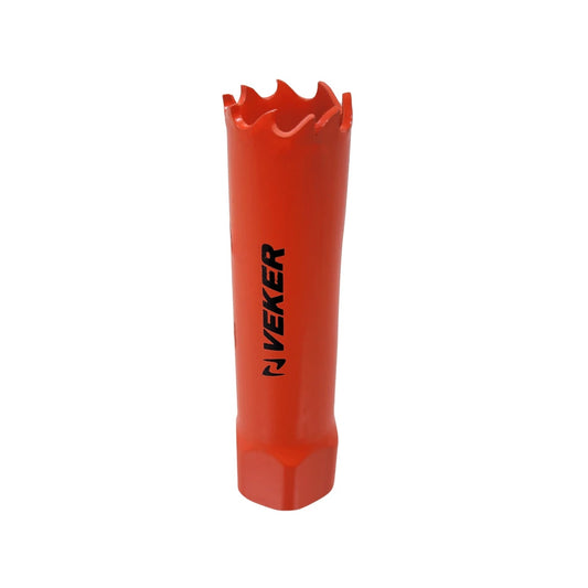 Corta círculos bimetálico VEKER color naranja, sierra corona para perforar metal y madera