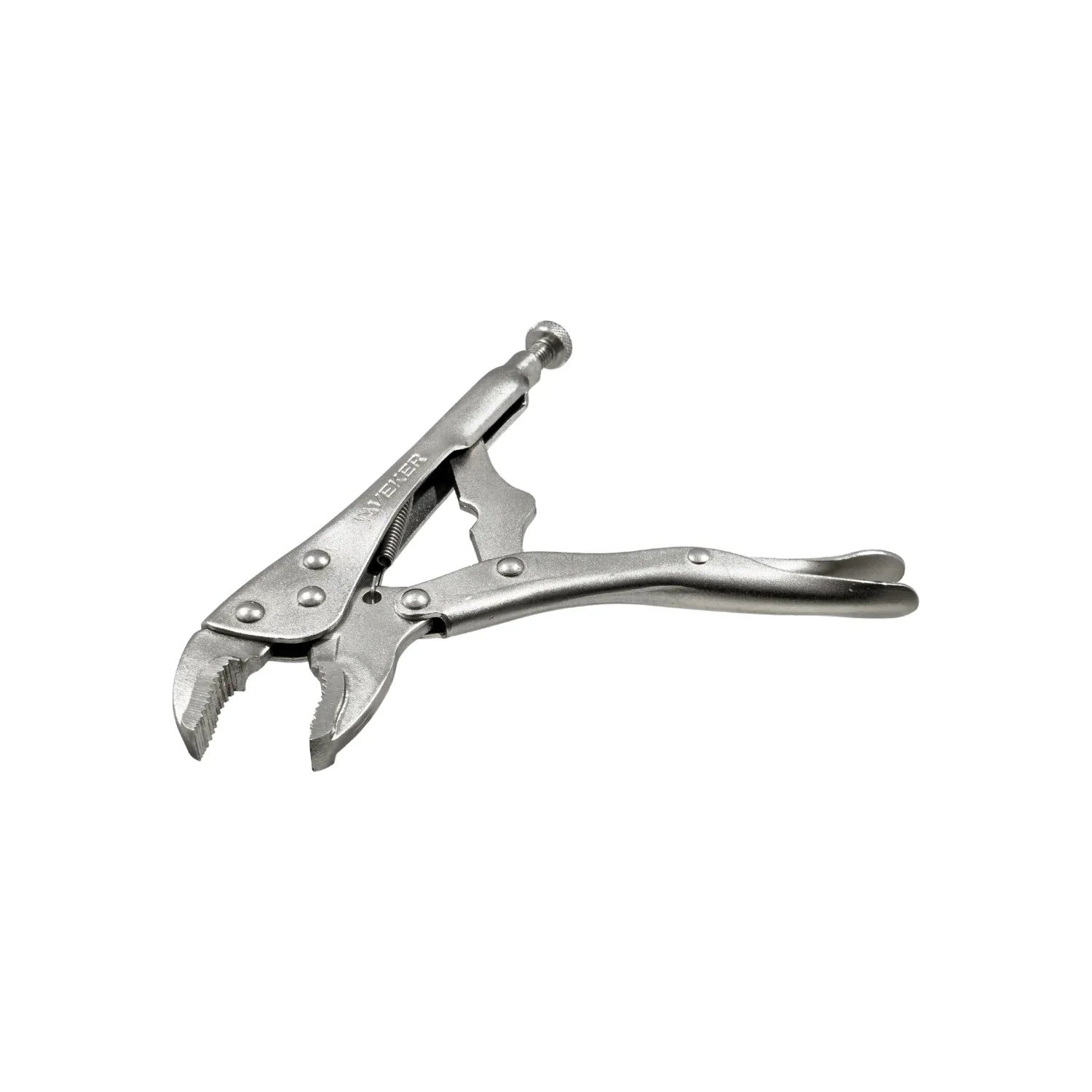 Pinza de presión 7" curva Veker 12281