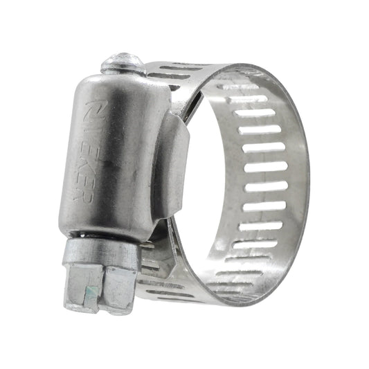 Abrazadera sin fin de acero Veker, ajustable para mangueras, medida #10 1 1/16 pulg.