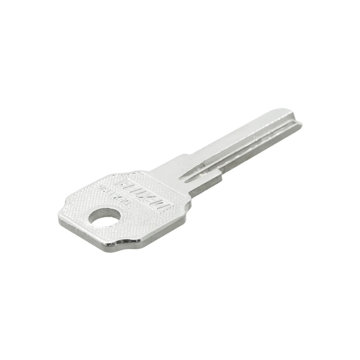 Llave virgen marca Dexter plateada acabado cromado para duplicado de llaves y cerrajería