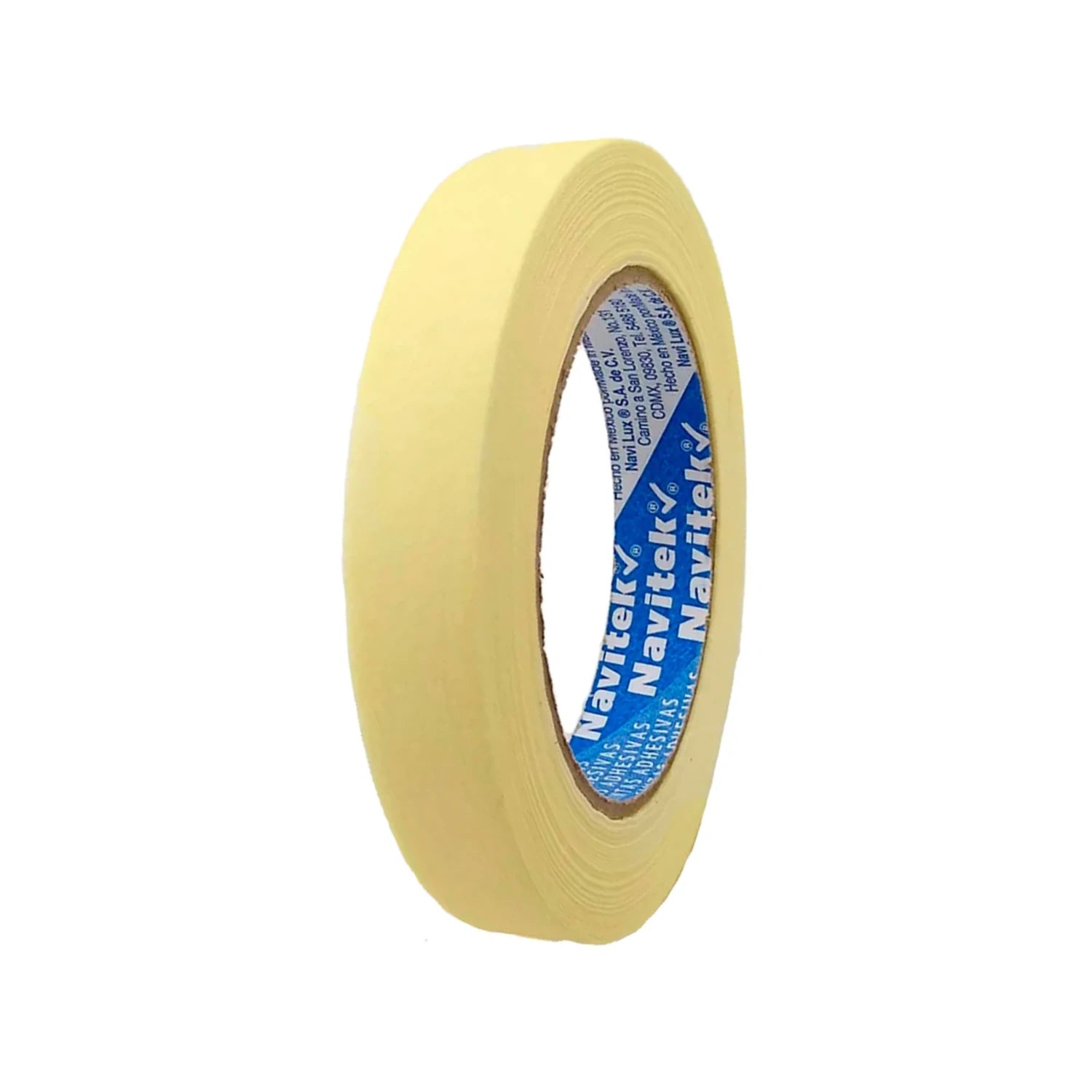 Cinta de enmascarar Navitek 18mm (3/4 pulgada) x 50m color crema, para pintura y manualidades