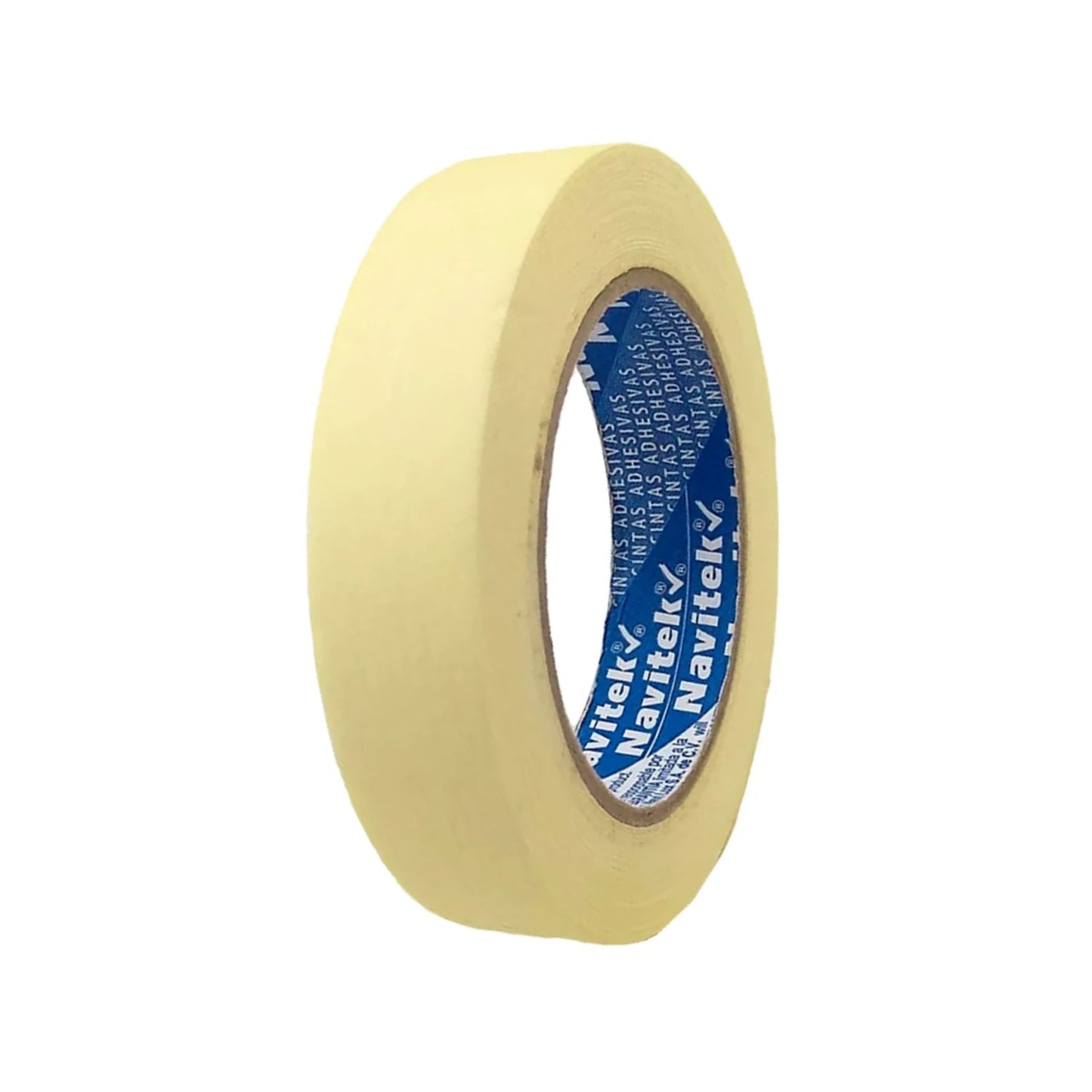 Masking tape adhesivo Navitek beige de 1 pulgada x 50 metros para enmascarar en pintura y bricolaje