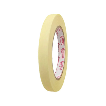 Masking tape Offiland 1/2 pulgada (12mm) x 50m color beige para pintura y uso general