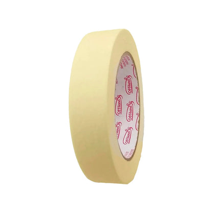 Cinta de enmascarar Offiland 24mm color beige para pintura, protección y trabajos de bricolaje.