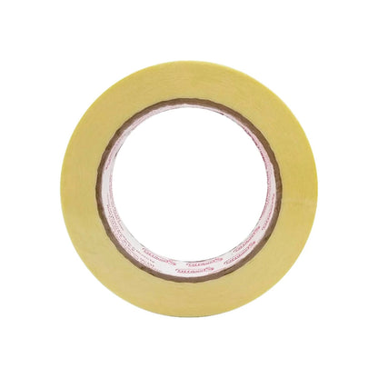 Cinta masking tape Offiland amarilla, rollo adhesivo para pintura, manualidades y protección de superficies.