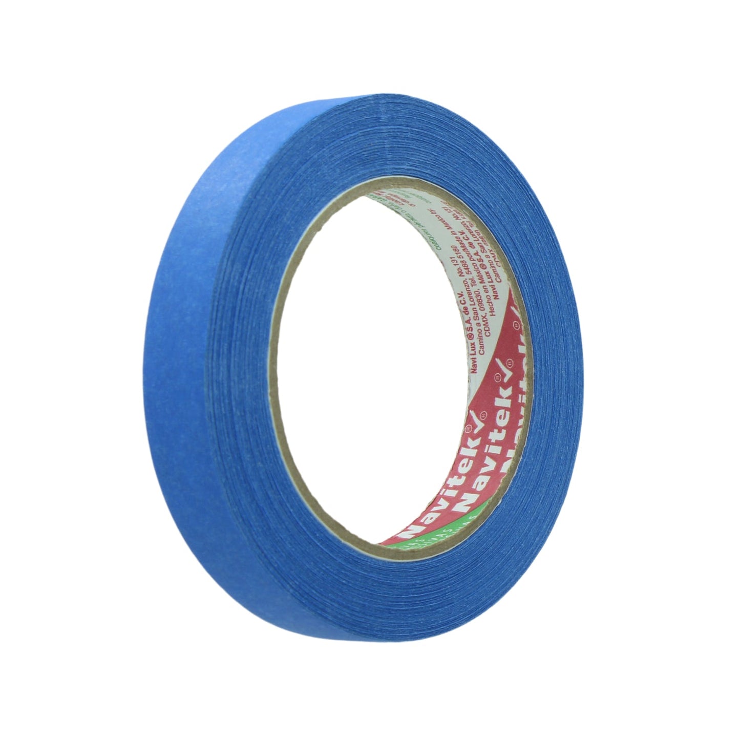 Cinta masking tape azul Navitek, rollo para pintor profesional, enmascarado y proyectos de ferretería