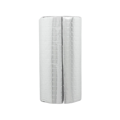 Aislamiento térmico reflectante para tuberías de aluminio color plata para climatización y fontanería