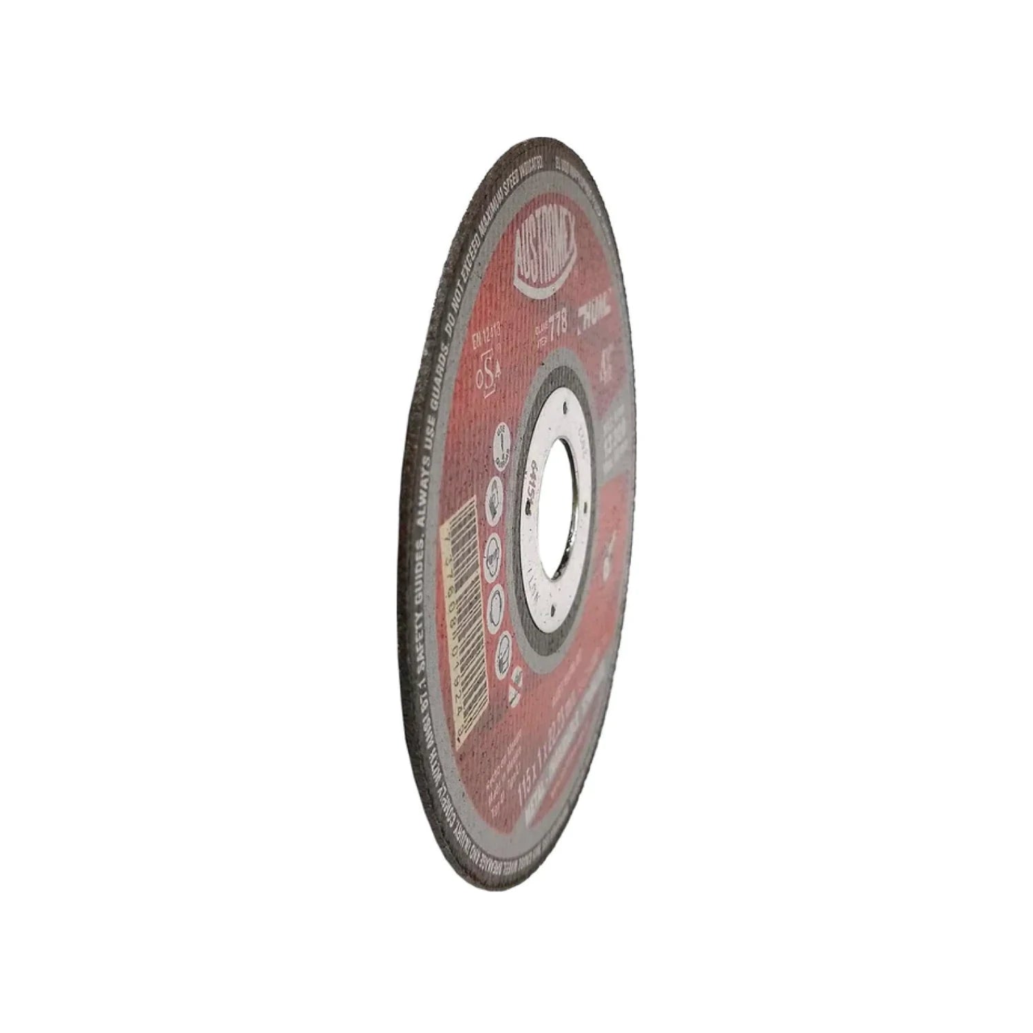Disco de corte rojo Austromex 778 para acero inoxidable y metal, 4 1/2 pulgadas, para amoladora