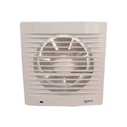 Elaborado con ABS,Extractor de 6" de 35 decibeles.,Potencia de 18 W,Medida de 21 cm x 21 cm