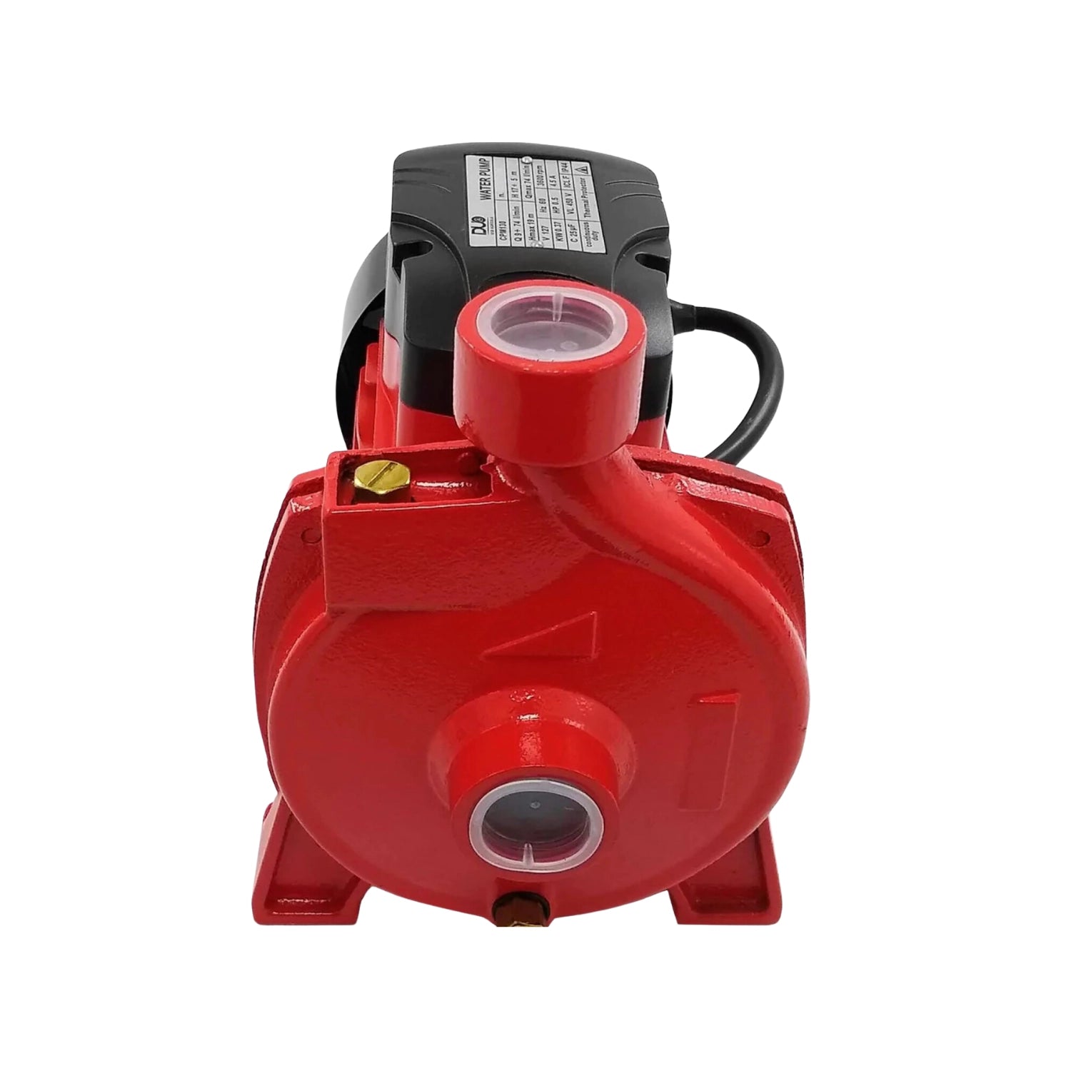 Bomba de agua centrífuga DJO 1/2 HP roja CPM130, 370W, ideal para suministro de agua doméstico y riego.