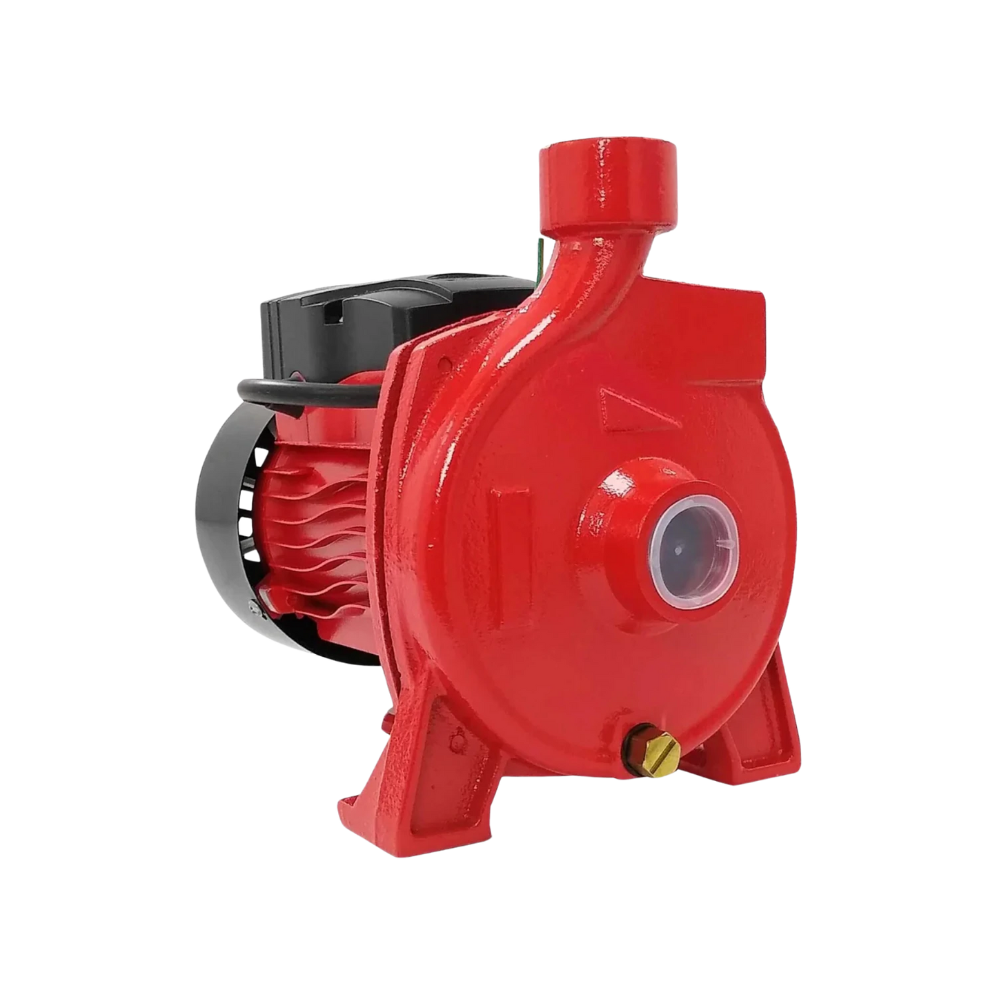 Bomba centrífuga roja 1/2 HP con motor eléctrico para impulsión de agua y líquidos