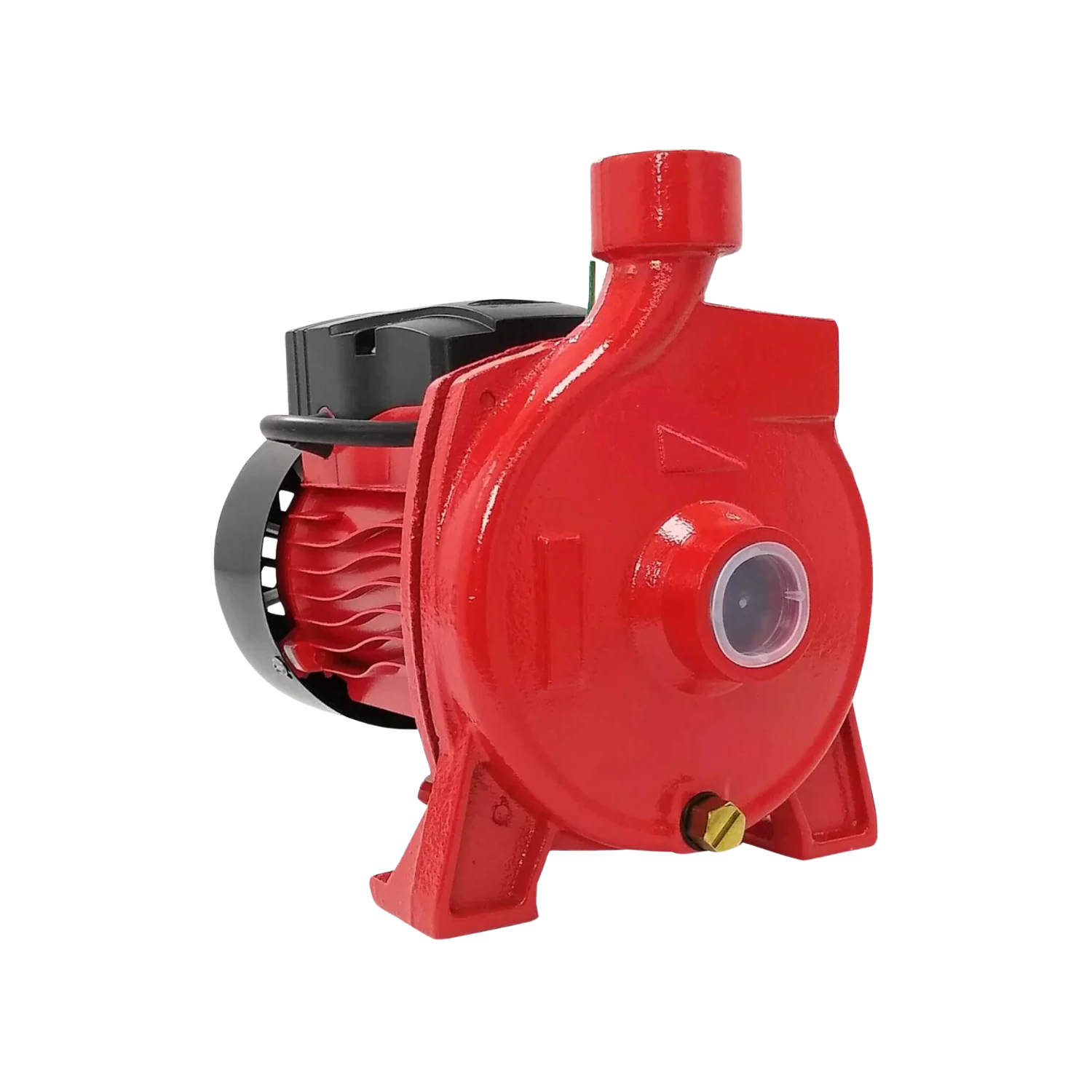 Bomba centrífuga roja 1/2 HP con motor eléctrico para impulsión de agua y líquidos
