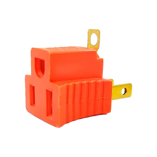 Elaborado de PPR,Acabado naranja.,Adaptador de clavija.,Tensión 127 V - Corriente 15 A