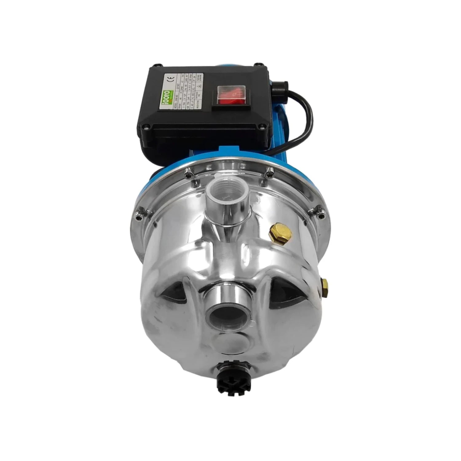 Bomba periférica Igoto 1/2 HP cuerpo acero inoxidable y motor azul para aumentar presión