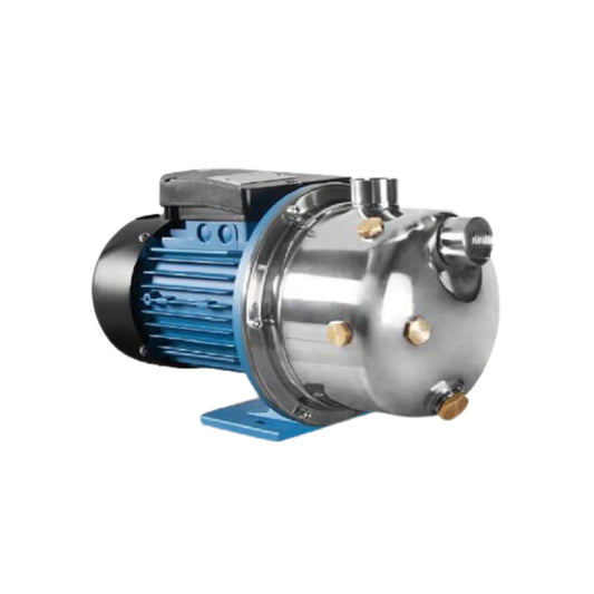 Bomba periférica.,Potencia 1 HP,Caudal máximo: 51-5 Q (l/m).,Altura: 44 metros.,Succción: 1",Salida: 1",Voltaje 127 V,\nCabezal y flecha de acero inoxidable para mayor durabilidad.,Embobinado de cobre: Mejor conducción y menos calentamiento.,Impulsor de plástico para flujo constante.
