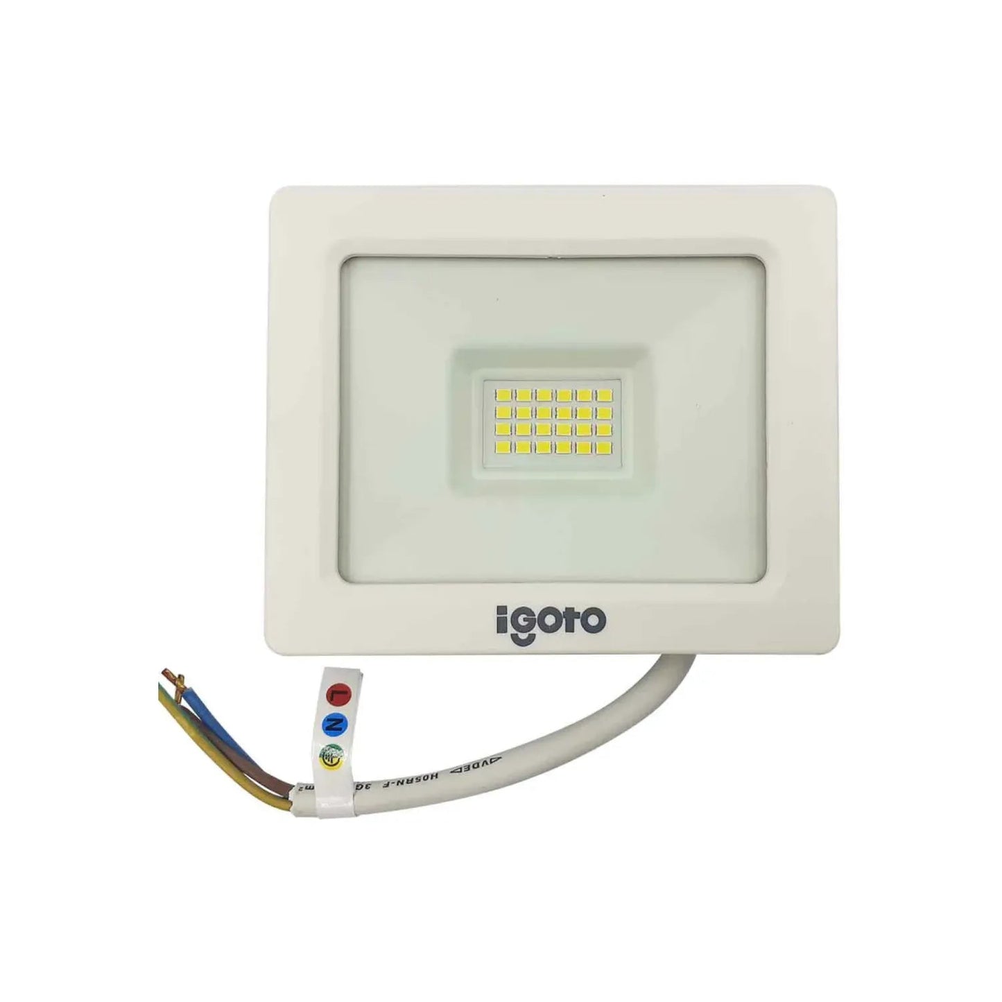 Reflector LED Igoto 20W blanco luz fría, IP65 para exterior