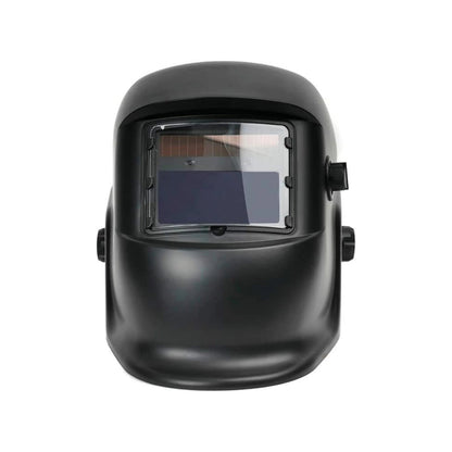 Careta de soldar automática negra, lente de auto-oscurecimiento, equipo de protección y seguridad.