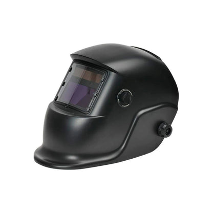 Careta para soldar automática negra para protección facial, con perilla de ajuste de sombra.