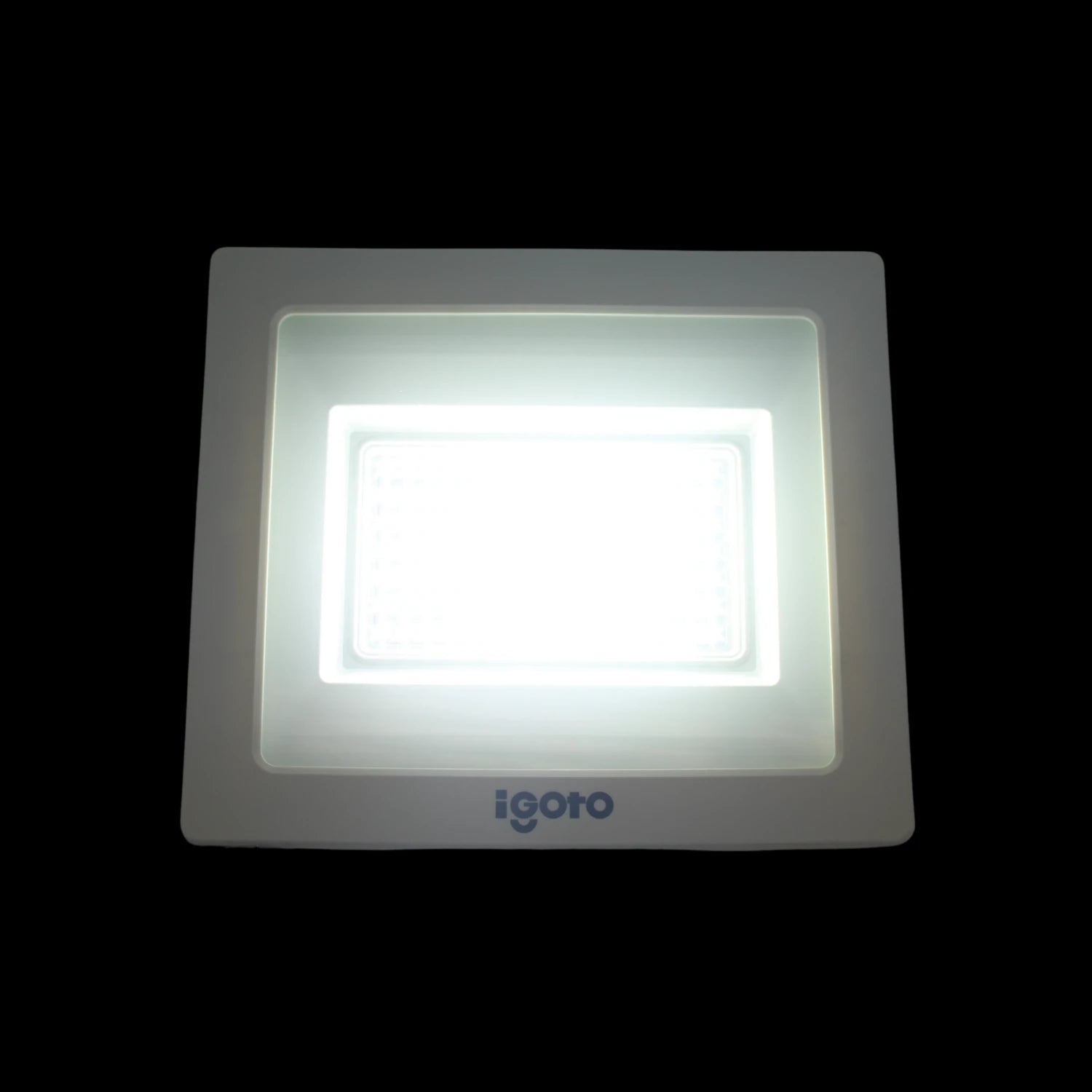 Reflector LED Igoto blanco 100W luz fría IP65 para iluminación exterior y seguridad