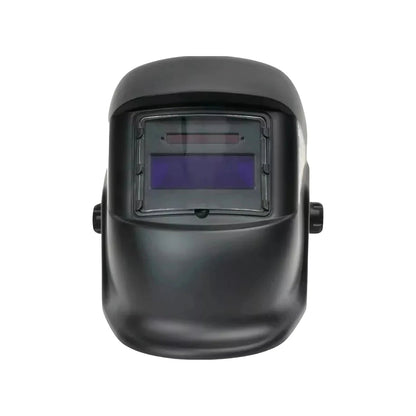 Careta para soldar automática negra, ofrece protección facial y ocular para trabajos de soldadura