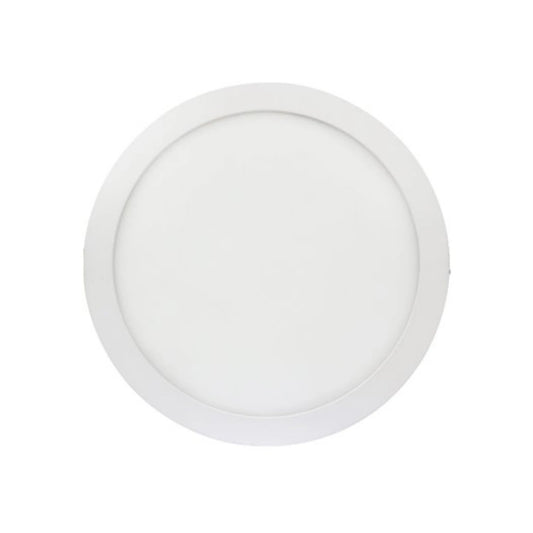 Lámpara panel LED redonda empotrable blanca para iluminación de techo, diseño moderno y discreto