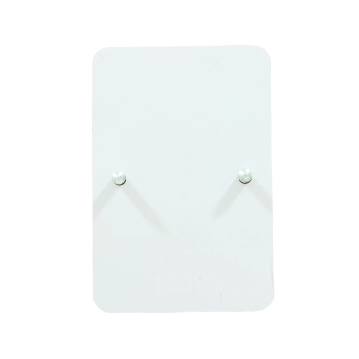 Panel de timbre blanco rectangular con dos pulsadores plateados, diseño minimalista moderno