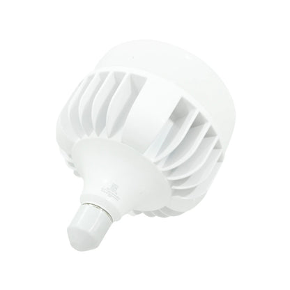 Foco LED blanco 70W alta potencia con base rosca y aletas disipadoras de calor