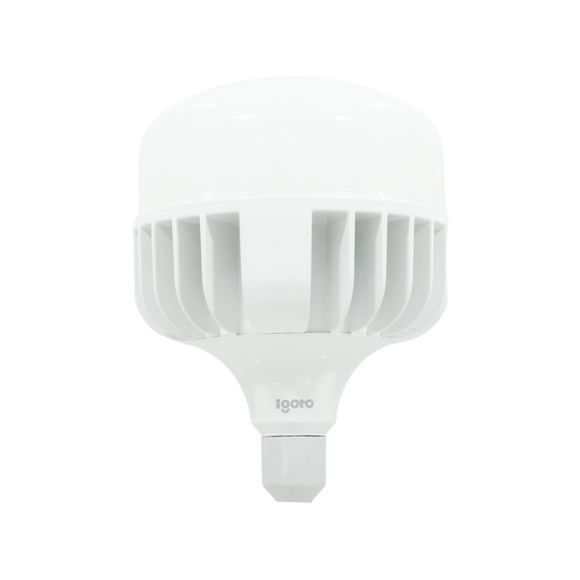 Lámpara de 70 W,Equivalente a 125 W,Luz fría 65000 K,Multivoltaje 100-277 V,Flujo luminoso 6300 lm,Frecuencia: 60 Hz,Hasta 30 000 horas de vida.,Omnidireccional.,Corriente: 930 A,Base E27