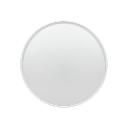 Placa redonda blanca para cubierta de caja eléctrica o punto de luz