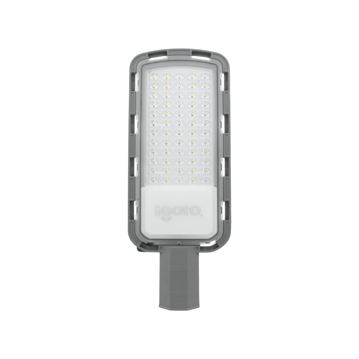 Luminaria LED para iluminaciÃ³n vial y exterior., DiseÃ±o moderno y robusto., Base de aluminio., Compartimento independiente para el conjunto Ã³ptico y elÃ©ctrico., Con fotocelda., Cubierta de policarbonato., 6,500 K\n\nMultivoltaje., 5,000 Lumens., IP65\n\n60 HZ\n\nVida Ãºtil de 40,000 horas., Consumo de energÃ­a en operaciÃ³n: 50 Wh