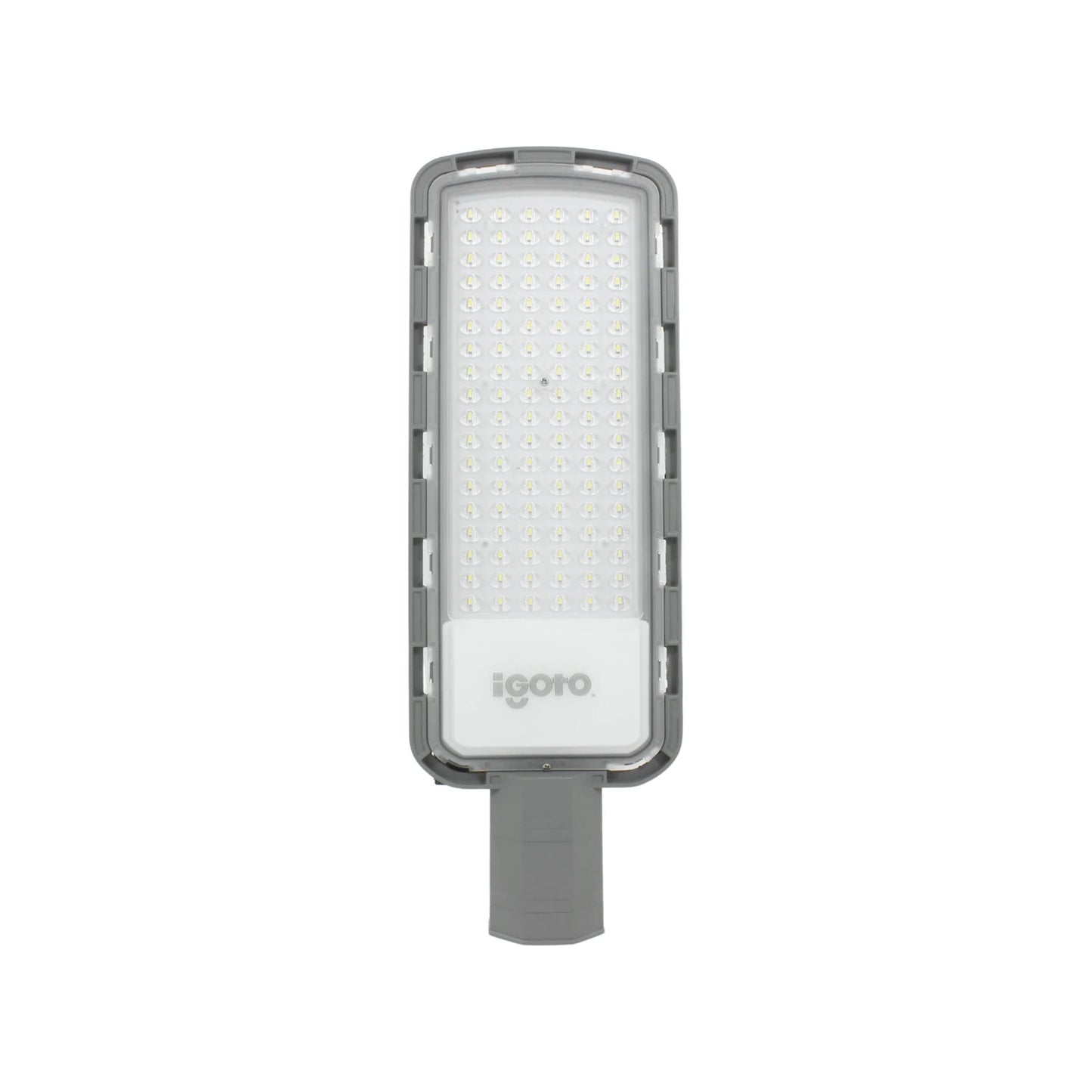 Reflector LED Igoto gris con matriz de diodos, luminaria 100W para alumbrado público y exteriores