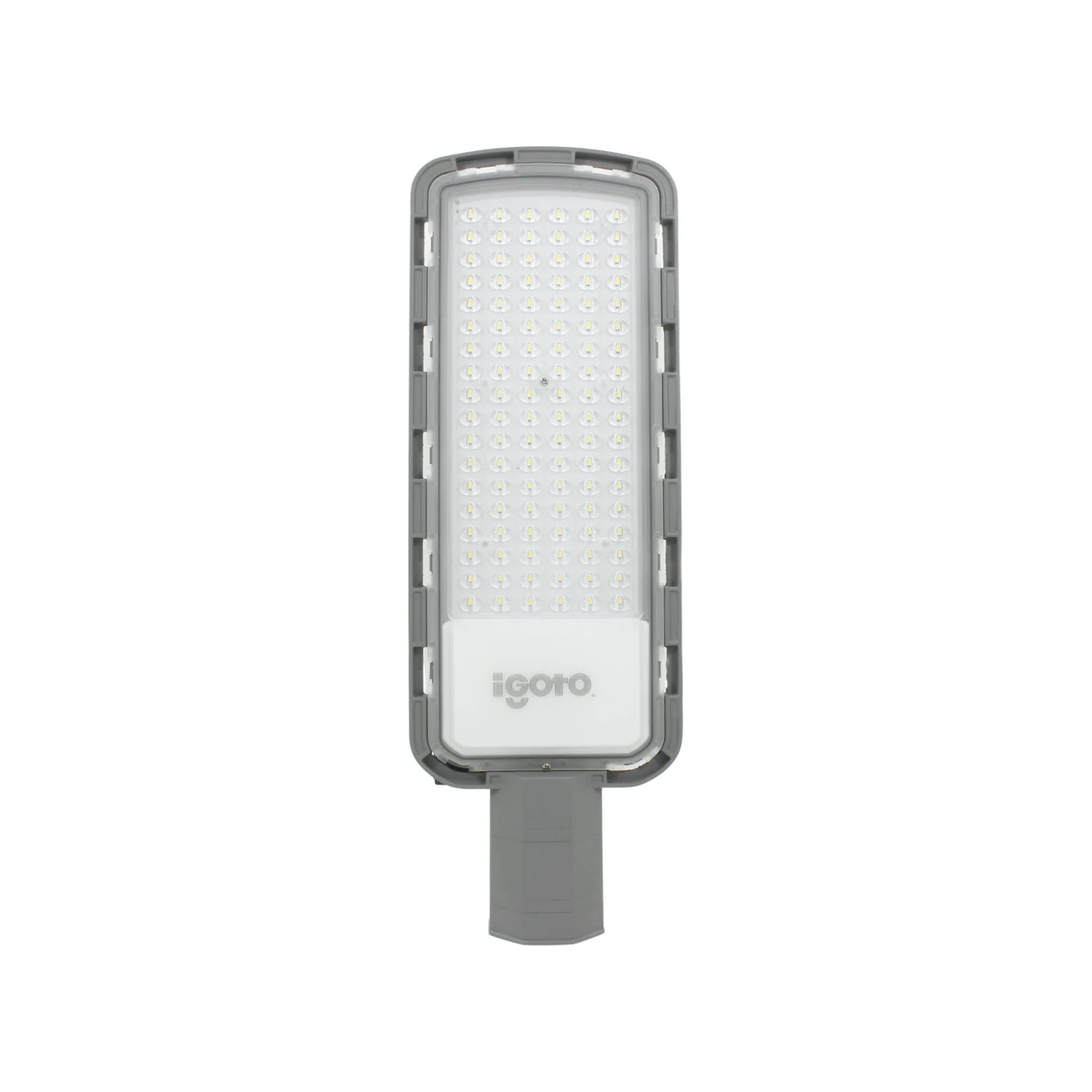 Reflector LED Igoto gris con matriz de diodos, luminaria 100W para alumbrado público y exteriores