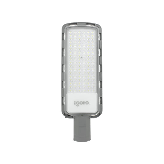 Reflector LED Igoto gris con matriz de diodos, luminaria 100W para alumbrado público y exteriores