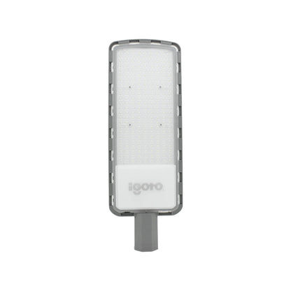 Luminaria LED para iluminación vial y exterior., Diseño moderno y robusto., Base de aluminio., Compartimento independiente para el conjunto óptico y eléctrico., Con fotocelda., Cubierta de policarbonato., 6,500 K\n\nMultivoltaje., 20,000 Lumens., IP65\n\n60 HZ\n\nVida útil de 40,000 horas., Consumo de energía en operación: 200 Wh