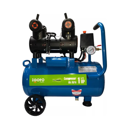 Información Técnica., Caudal de aire: 190 l/min, Presión máxima: 115 psi, Modelo: PRO-24, Potencia: 1.5 HP, Tipos de alimentación: Eléctrica., Velocidad de rotación: 3450 RPM, Capacidad del tanque: 24 litros., Voltaje: 127 V, Frecuencia: 60 Hz, Flujo de aire: 190 litros por minuto.\n\n<strong>La imagen puede diferir un poco del producto final.</strong>